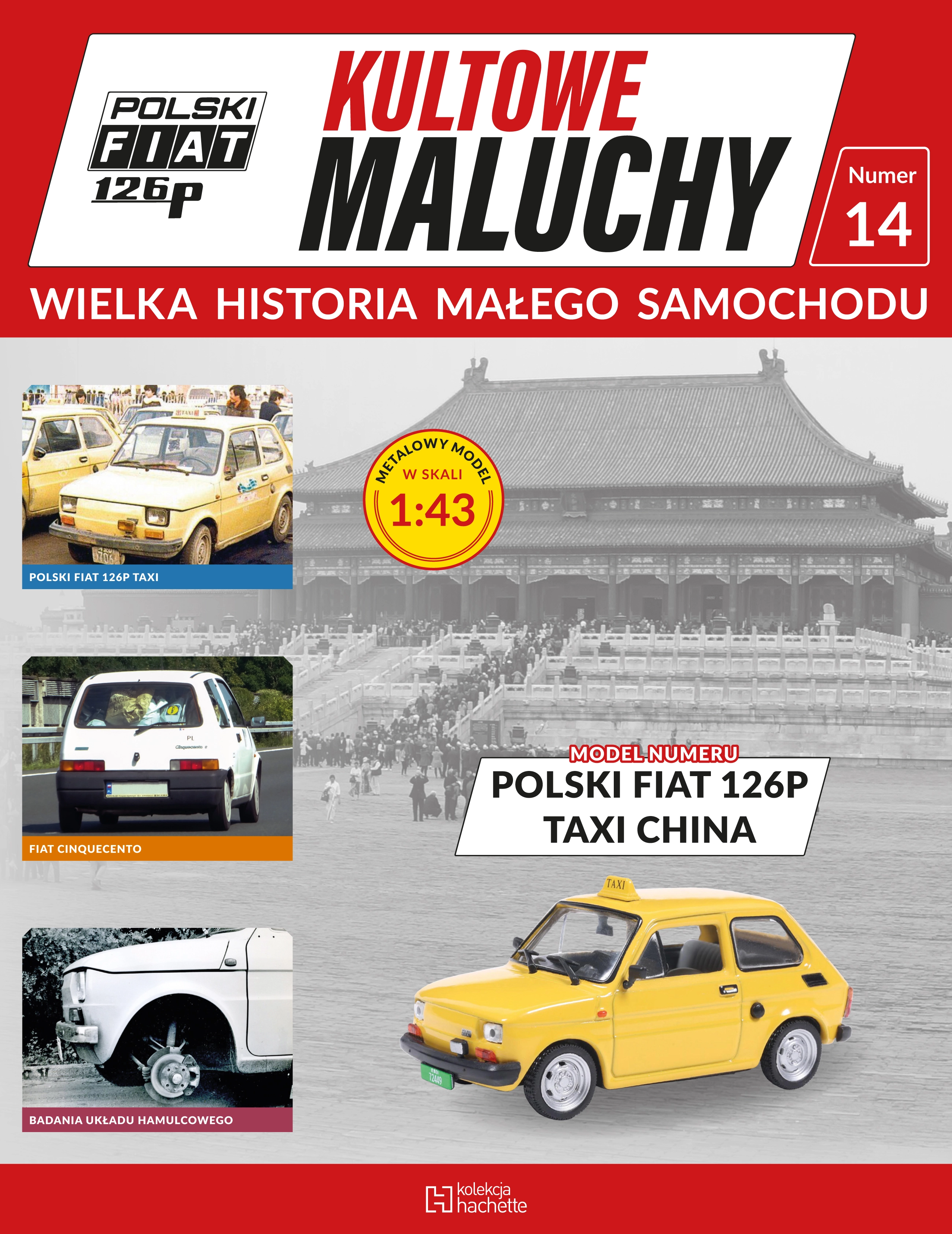 Nr 14 . Polski fiat 126P TAXI CHINA Issue -
